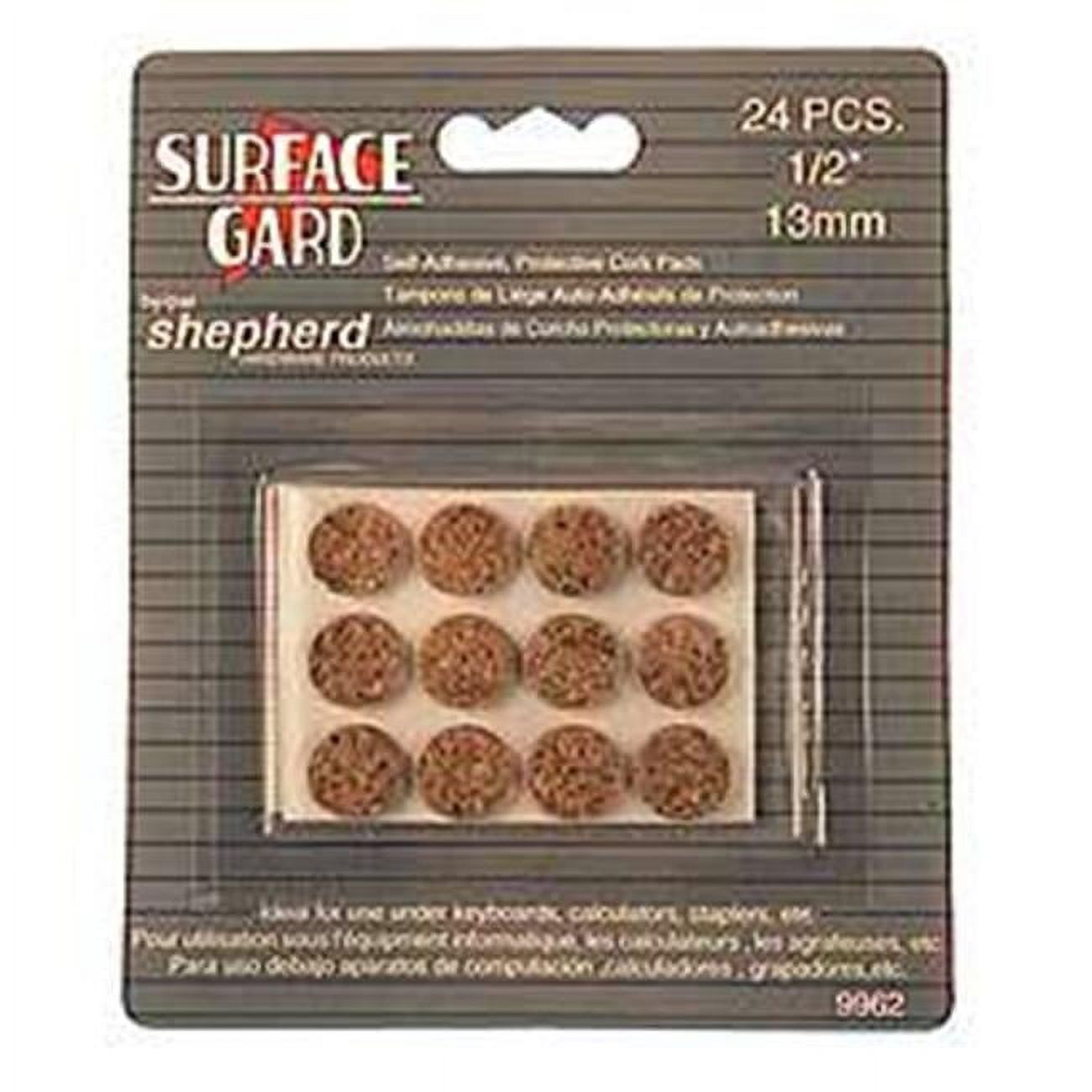 Shepherd 24-Pack 1/2" Round Self-Adhesive Cork Pads