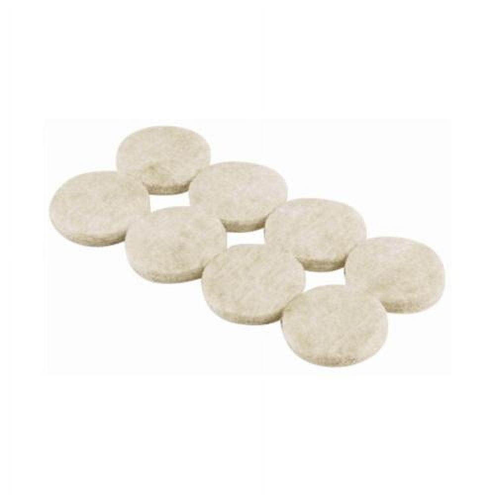 Beige Round 3/4-Inch Heavy Duty Felt Furniture Pads, 20-Pack