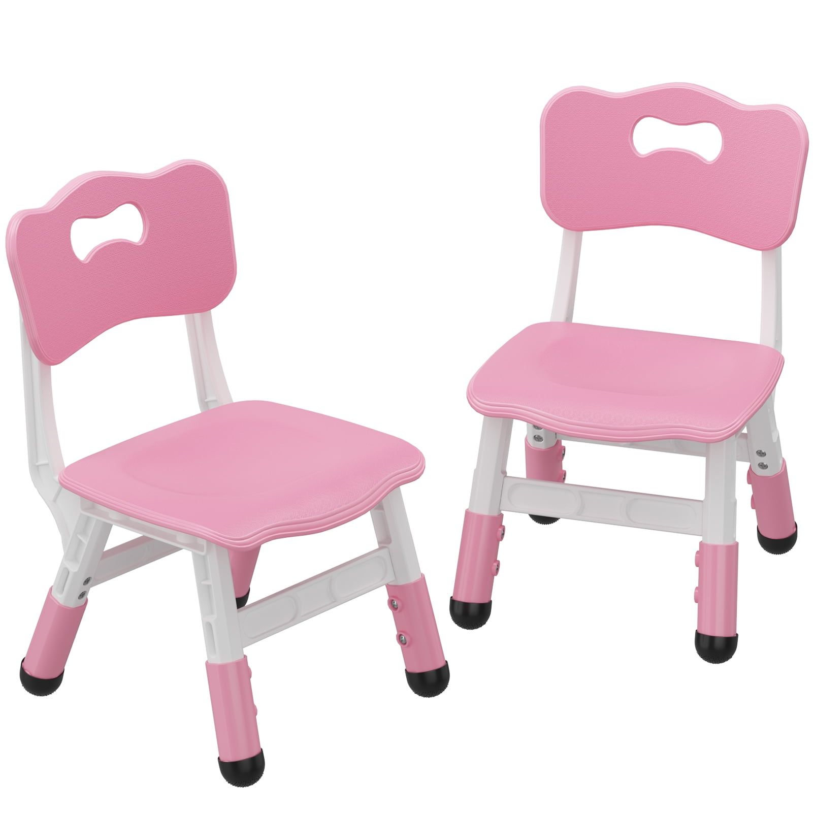 Pink Ergonomic Adjustable Kids Chairs Set of 2