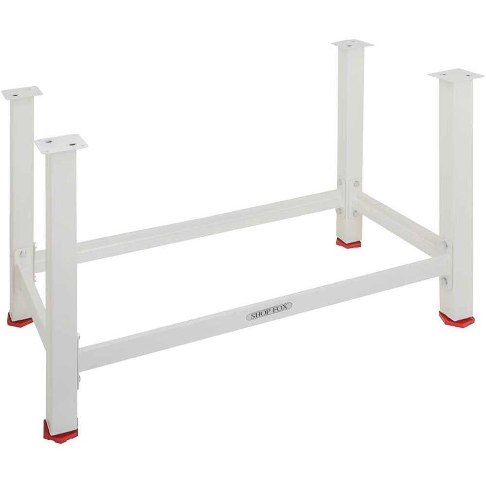 Heavy-Duty White Steel Workbench Leg System