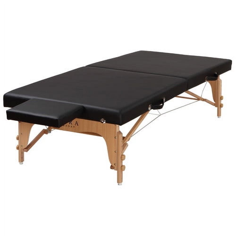 Black Polyurethane Upholstered Foldable Massage Table