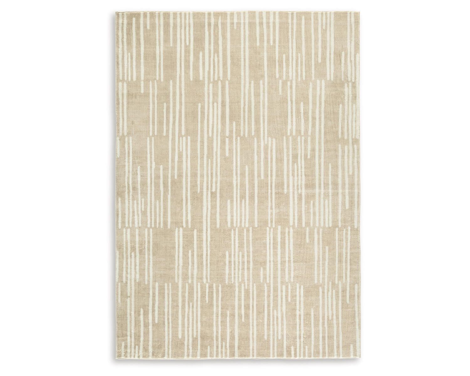 Signature Design by Ashley Ardenville Casual 5' x 7' Machine Woven Abstract Pattern Medium Area Rug, Medium Pile, Tan & Cream