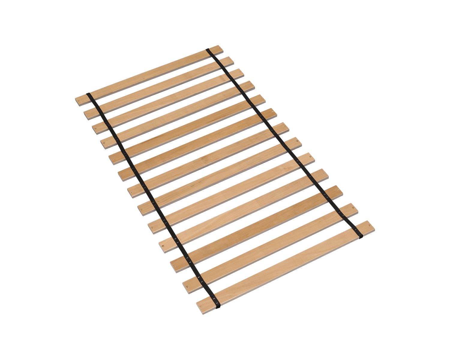 Twin Wooden Roll Slat Mattress Support with Nylon Cord