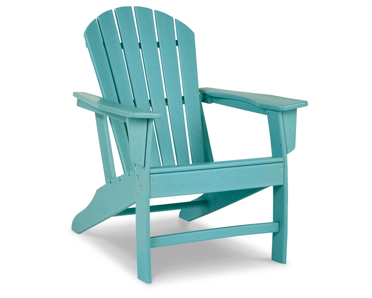 Turquoise Coastal Polyethylene Adirondack Arm Chair