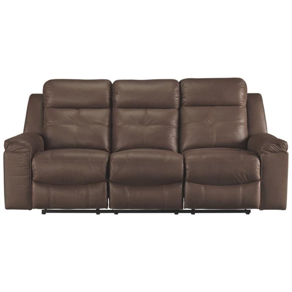 Jesolo Coffee Brown Faux Leather Reclining Sofa Set