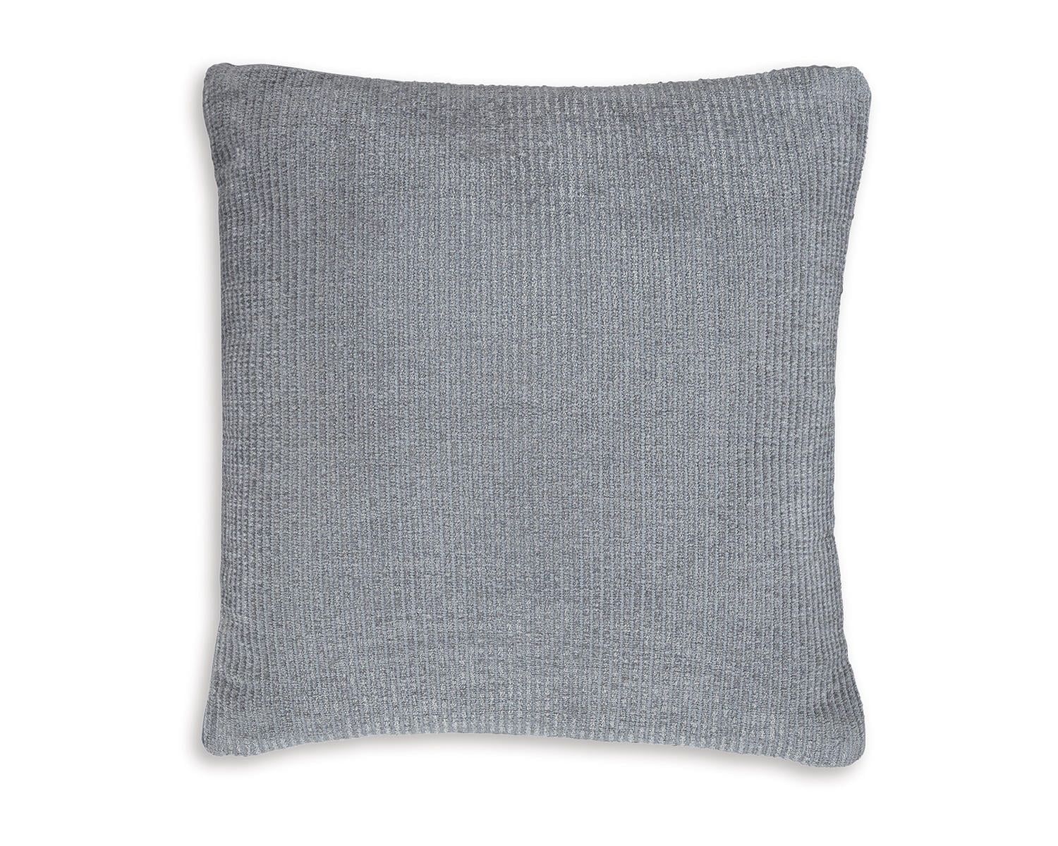 Larae 20'' Gray Textured Square Throw Pillow