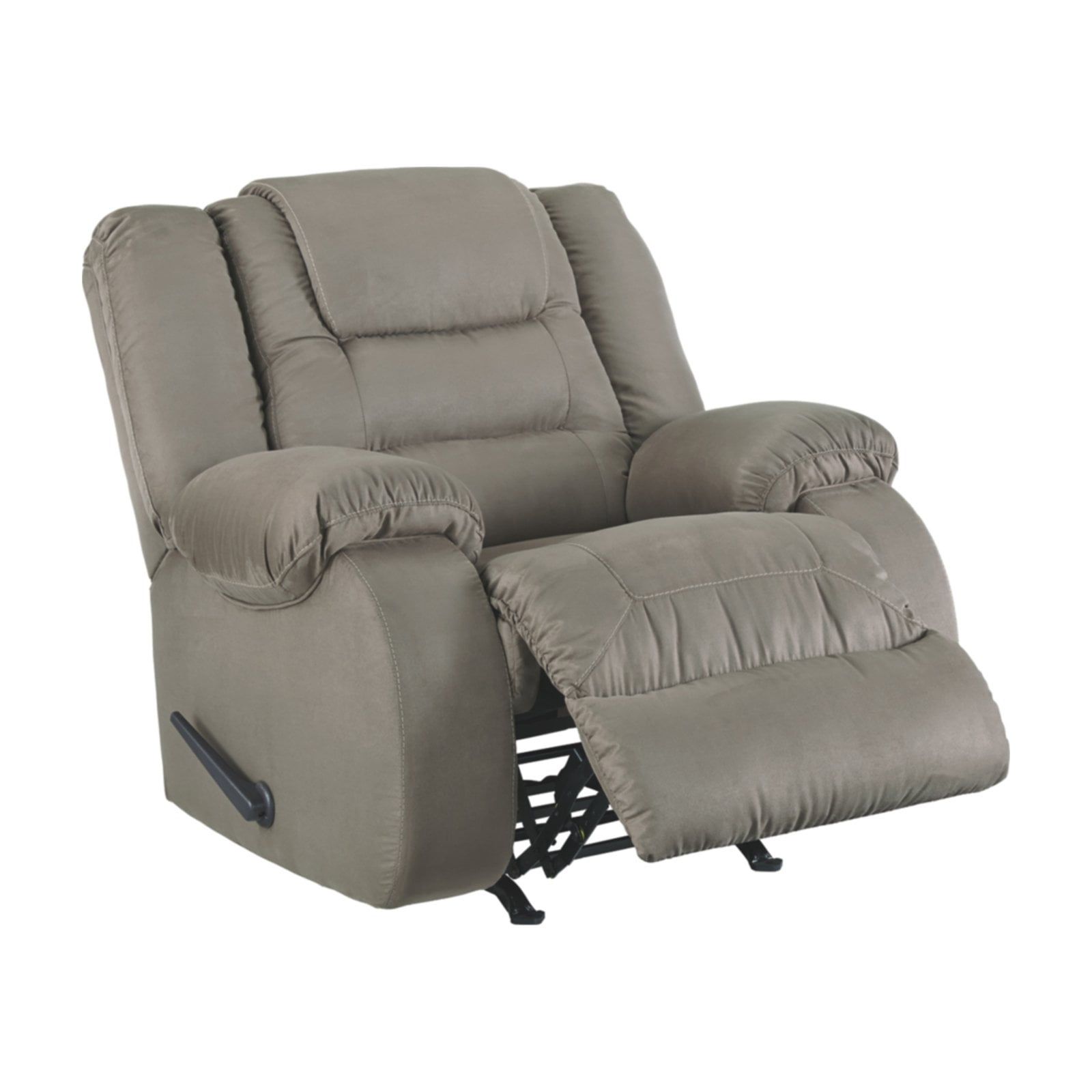 Contemporary Modern Gray Microfiber 39" Recliner