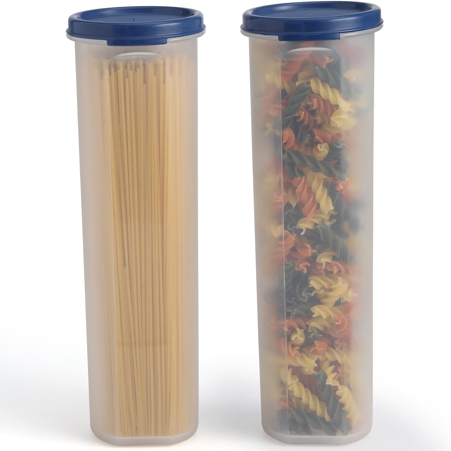 Blue BPA-Free Plastic Airtight Storage Container Set, 2-Pack