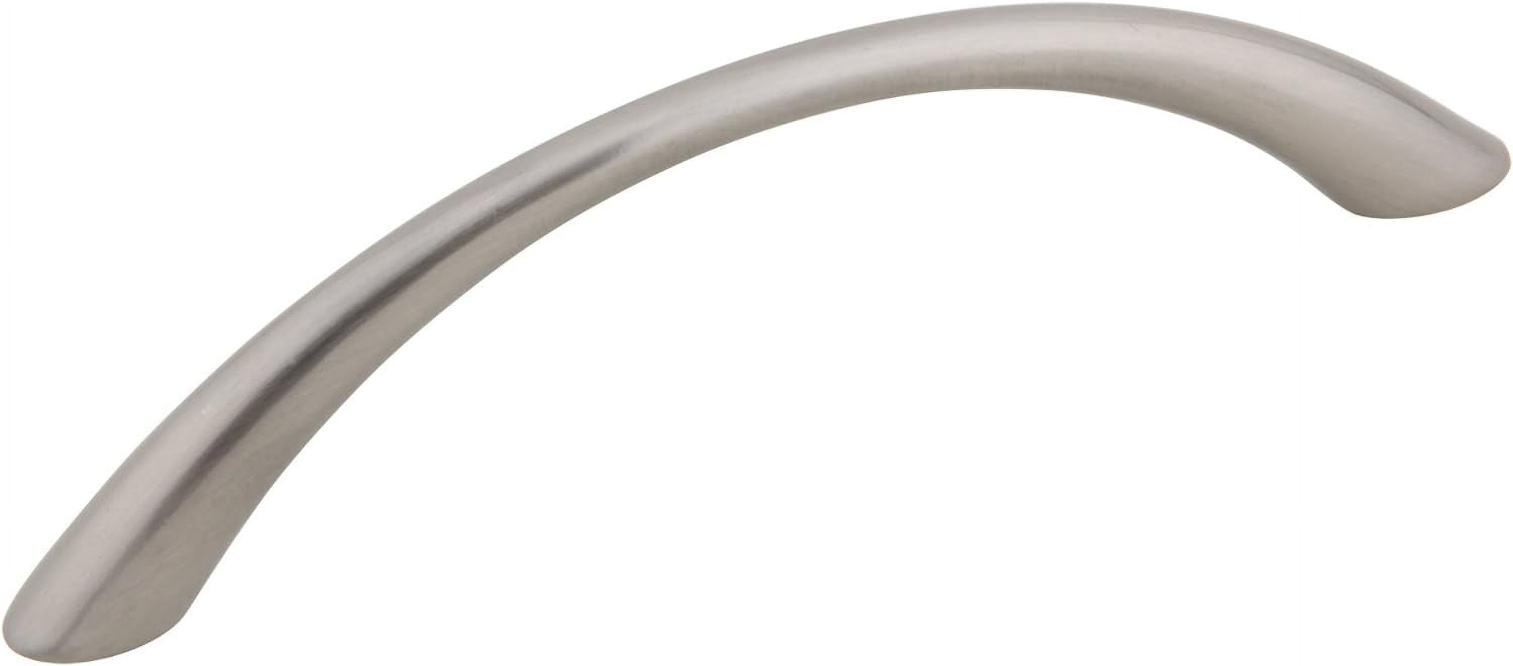 Nickel Curved Arch Transitional Drawer Handle Pull