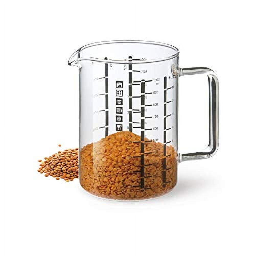 Simax 16-Ounce Borosilicate Glass Measuring Cup with Metric Measurements