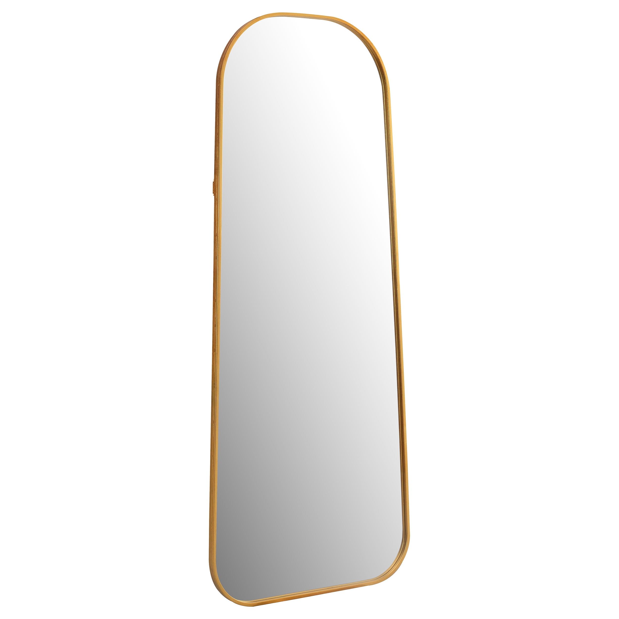 Mid-Century Modern Gold Full Length Floor Mirror