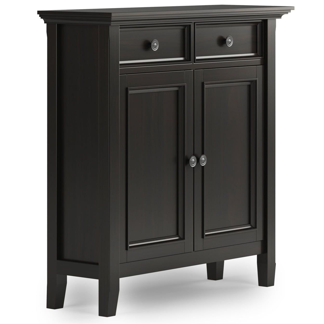 Hickory Brown Solid Wood Traditional Storage Cabinet