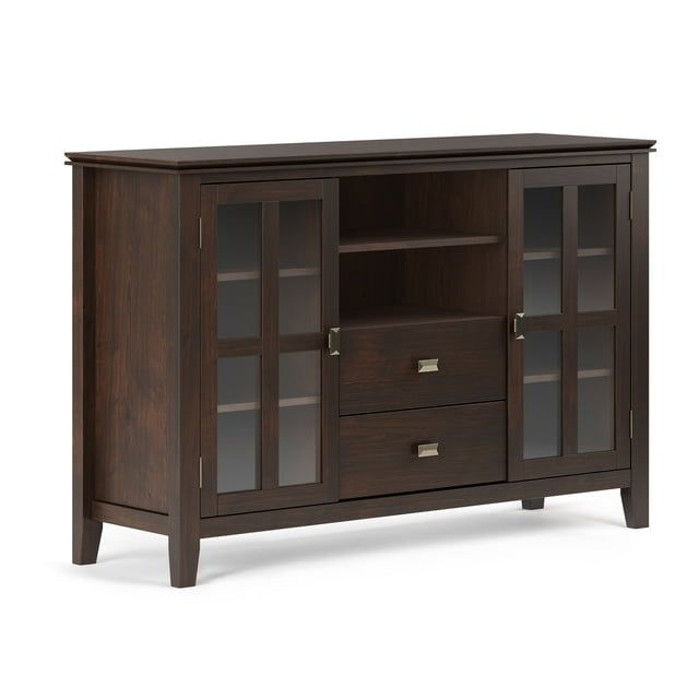 Artisan Contemporary 53" TV Media Stand in Dark Chestnut Brown