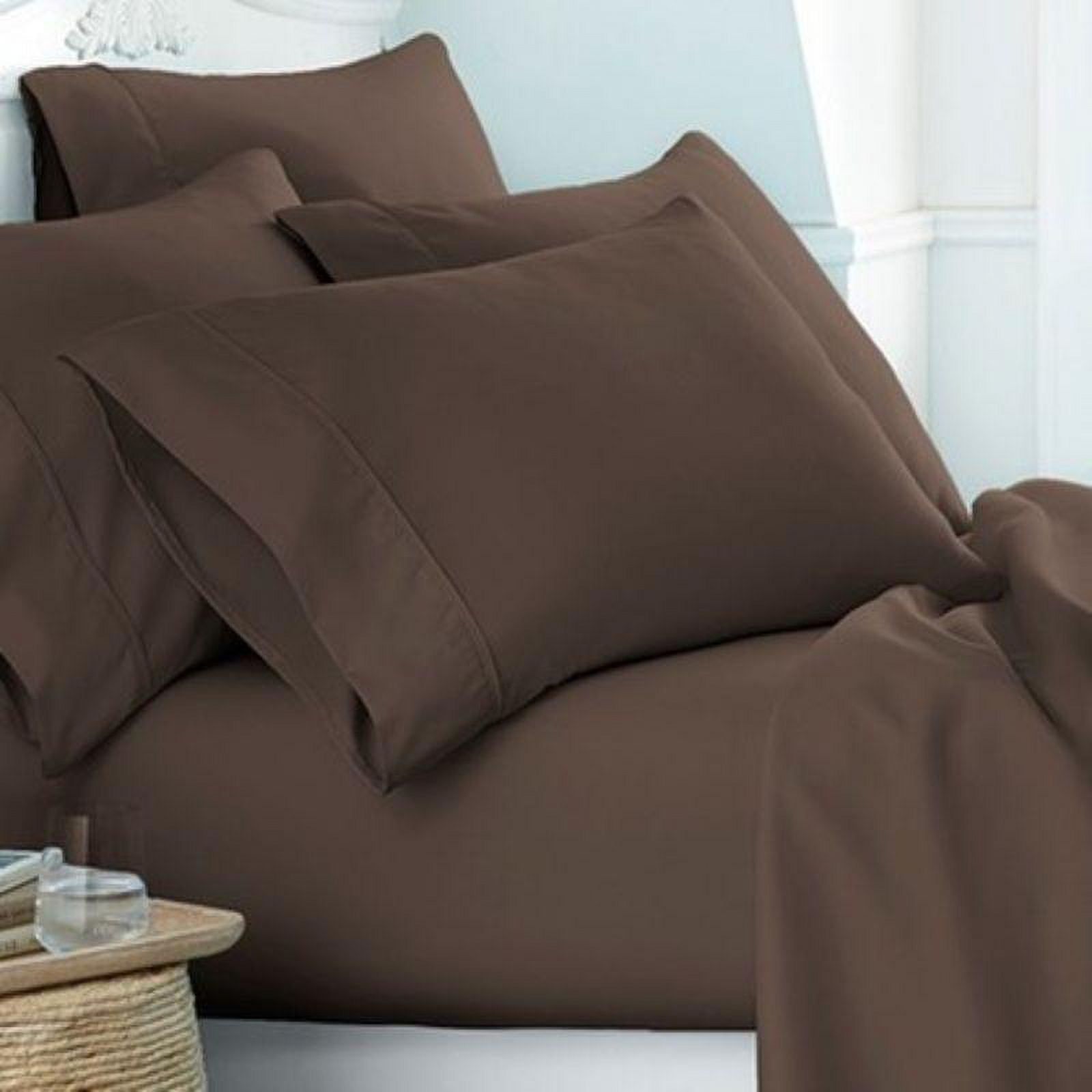 Chocolate Twin XL Deep Pocket Microfiber Sheet Set