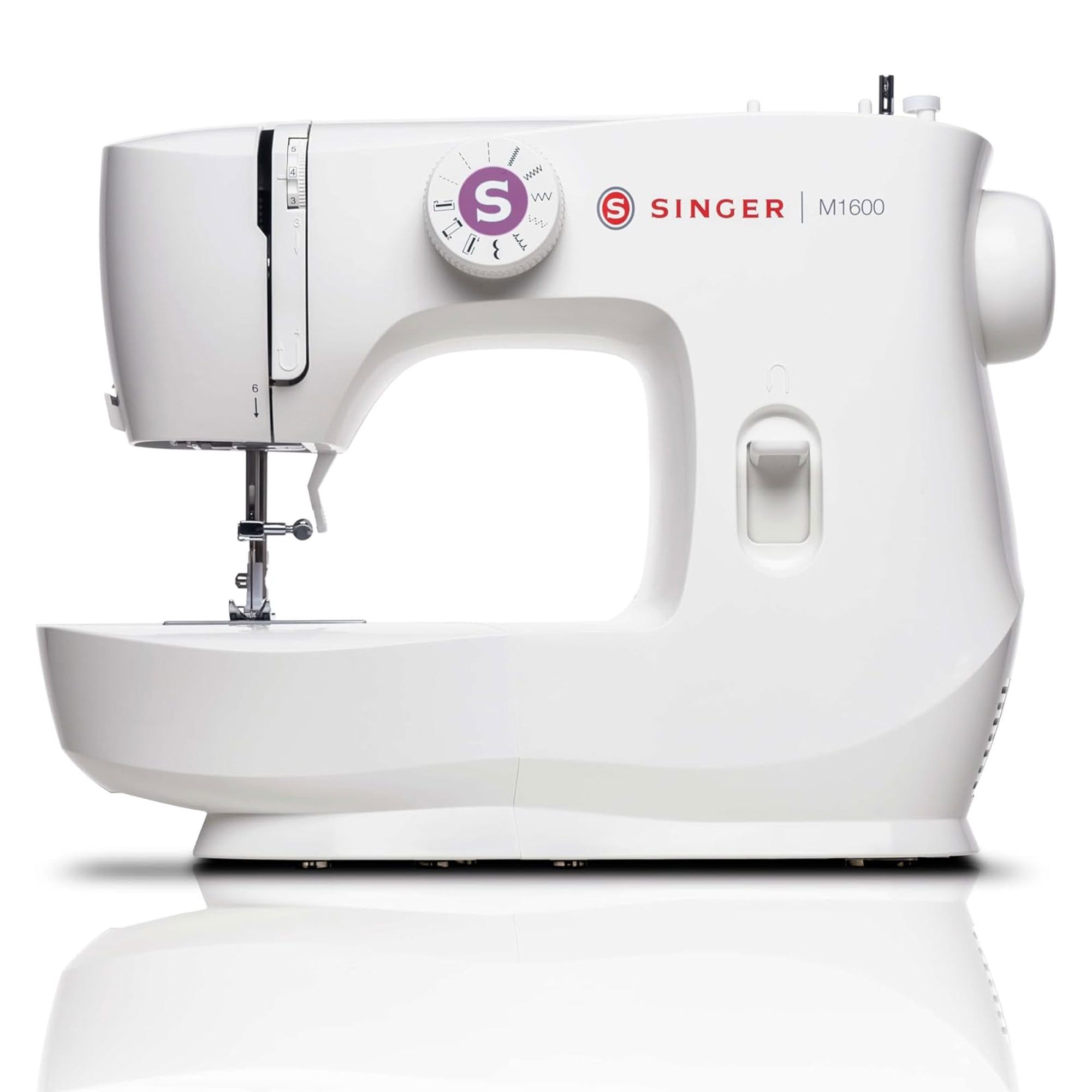 Singer White Portable Sewing Machine with LED Lighting