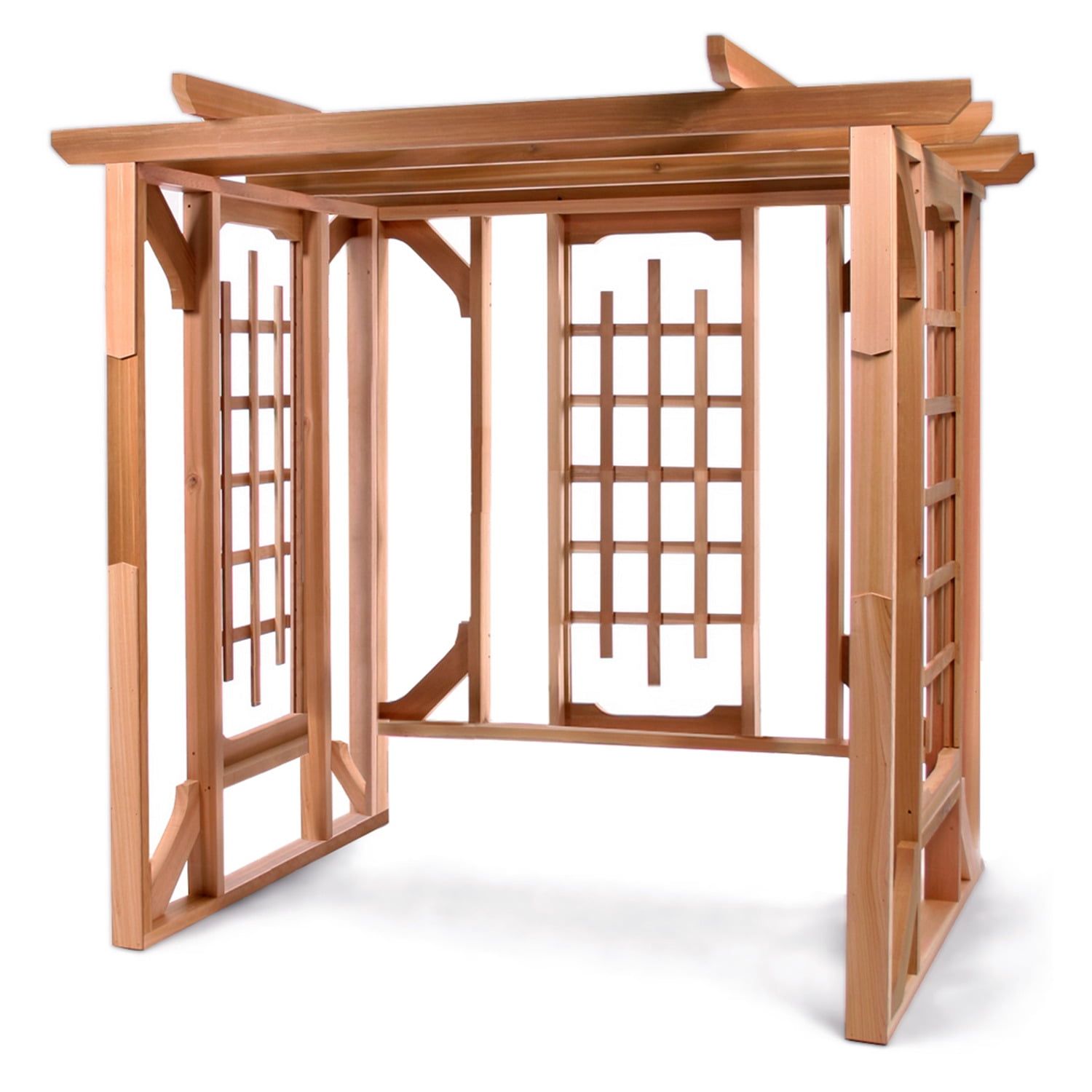 Western Red Cedar Wood Pergola Garden Arbor