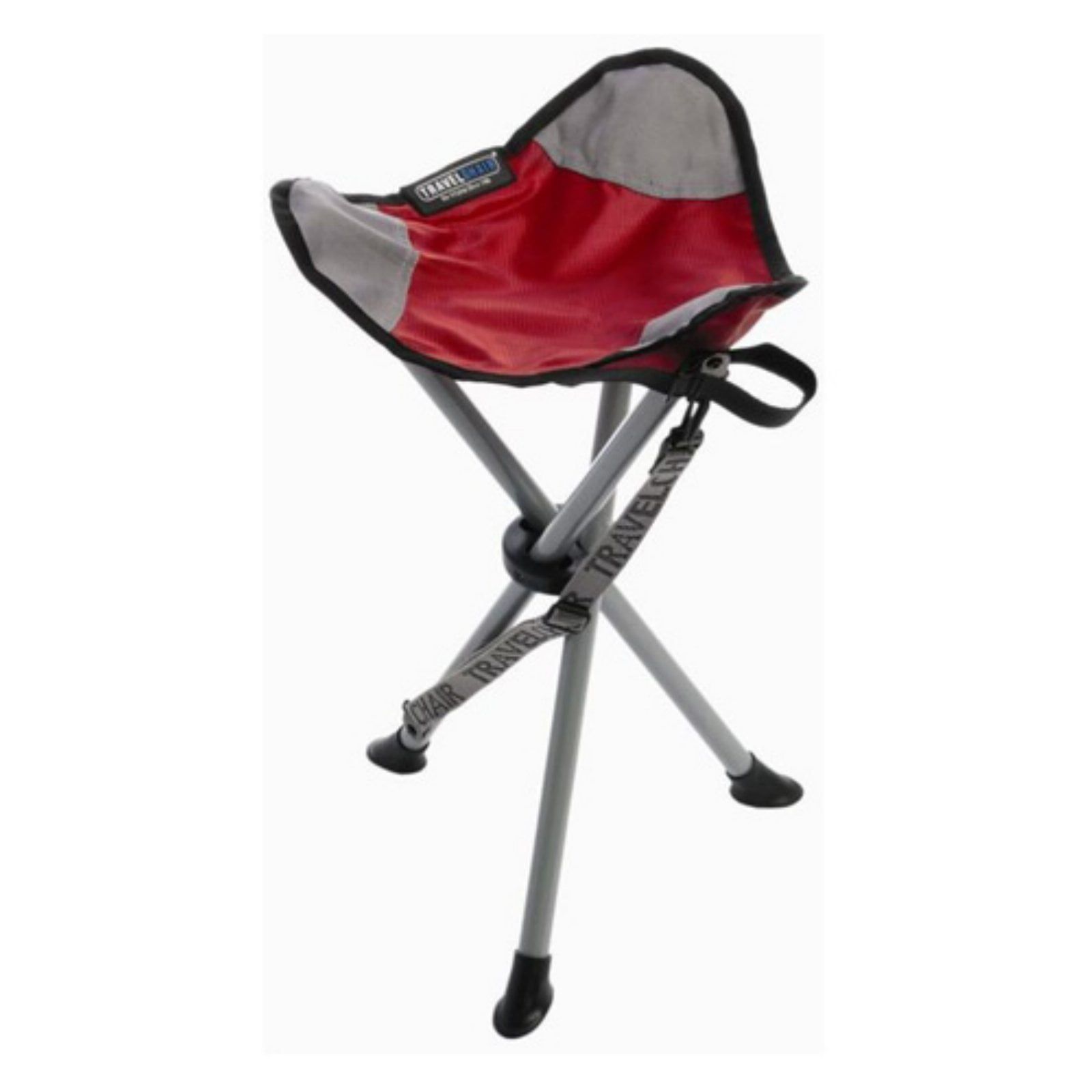 Red and Gray Portable Tripod Camping Chair