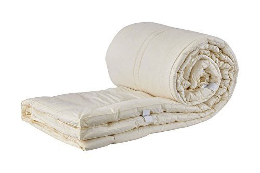 Crib Size Off-White Wool Mattress Pad
