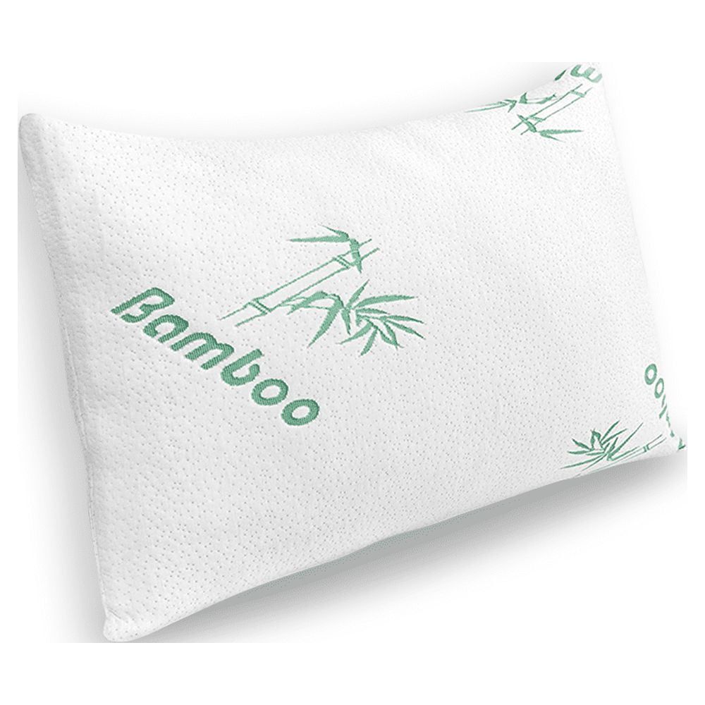 Queen Size White Bamboo Memory Foam Pillow