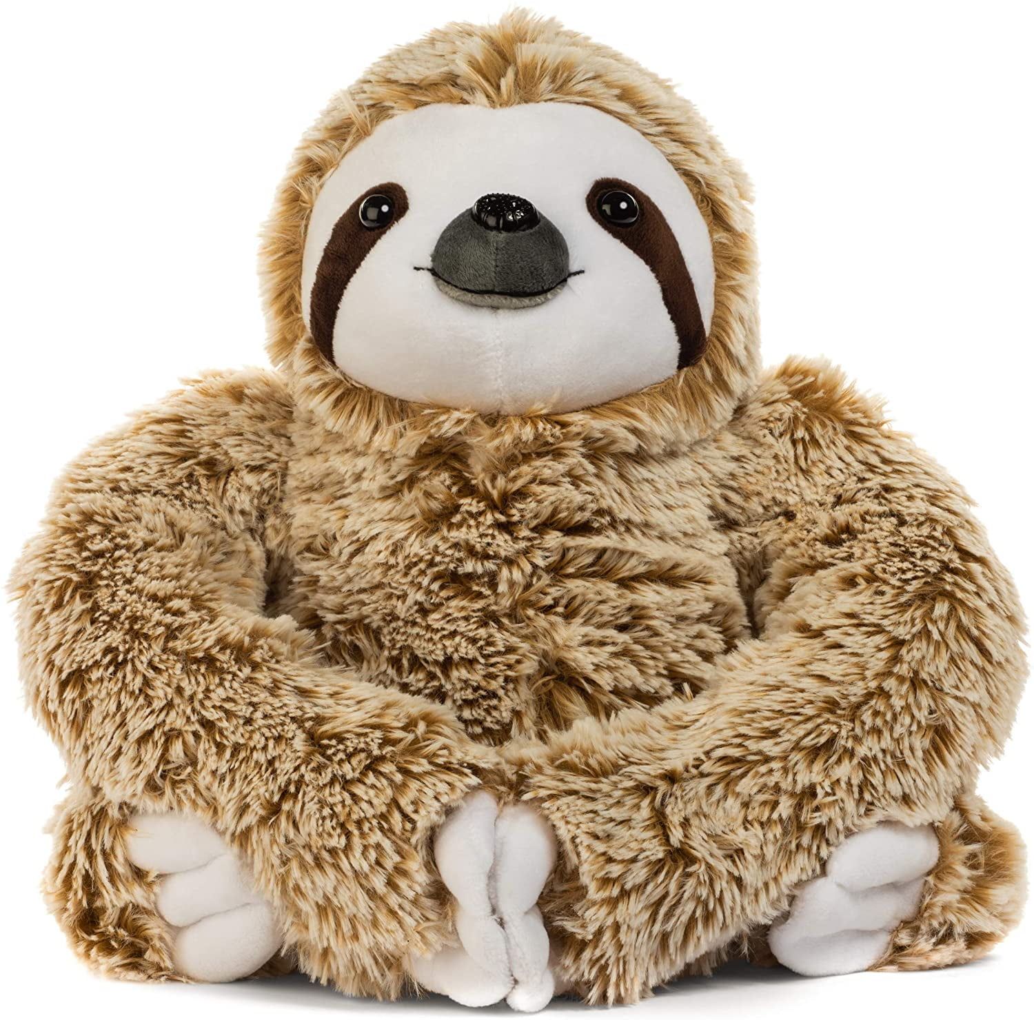 Light Brown Giant Sloth Plush Toy with Silky Fur