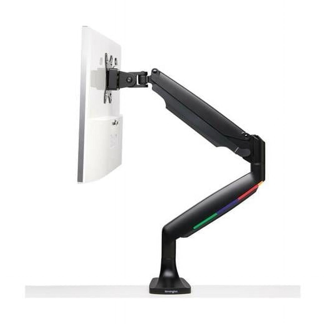 OneTouch Sleek Black Height Adjustable Monitor Arm with Cable Management