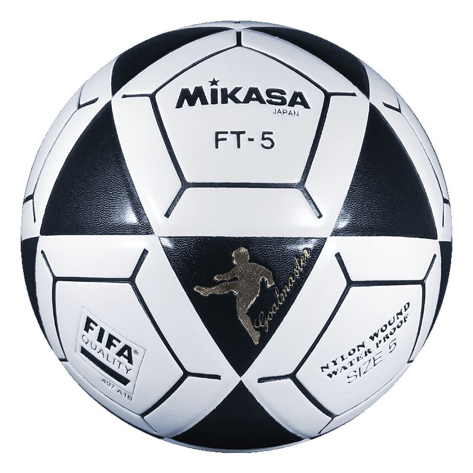 Mikasa Black and White Size 5 Soccer Ball