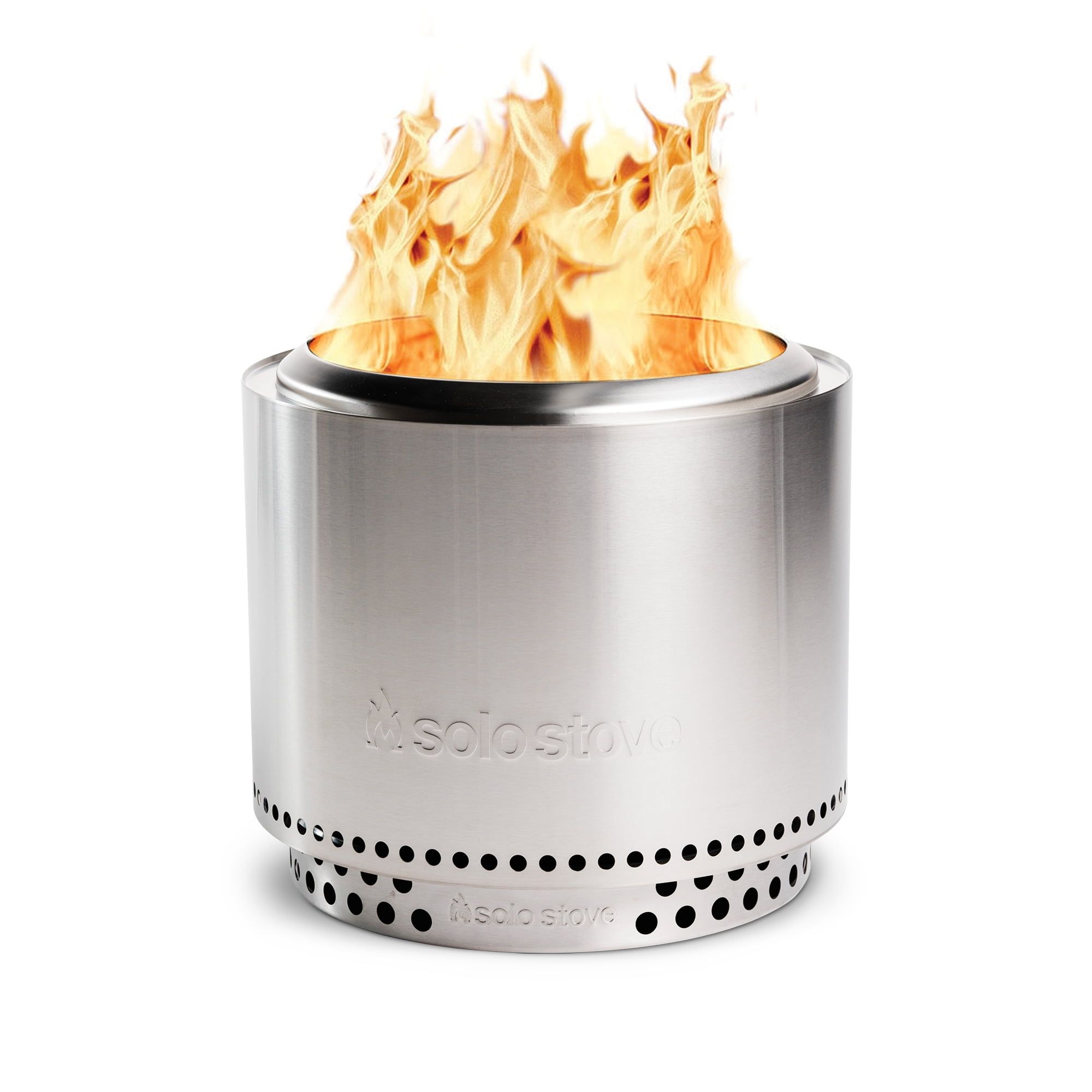 Silver Stainless Steel Smokeless Wood Burning Fire Pit