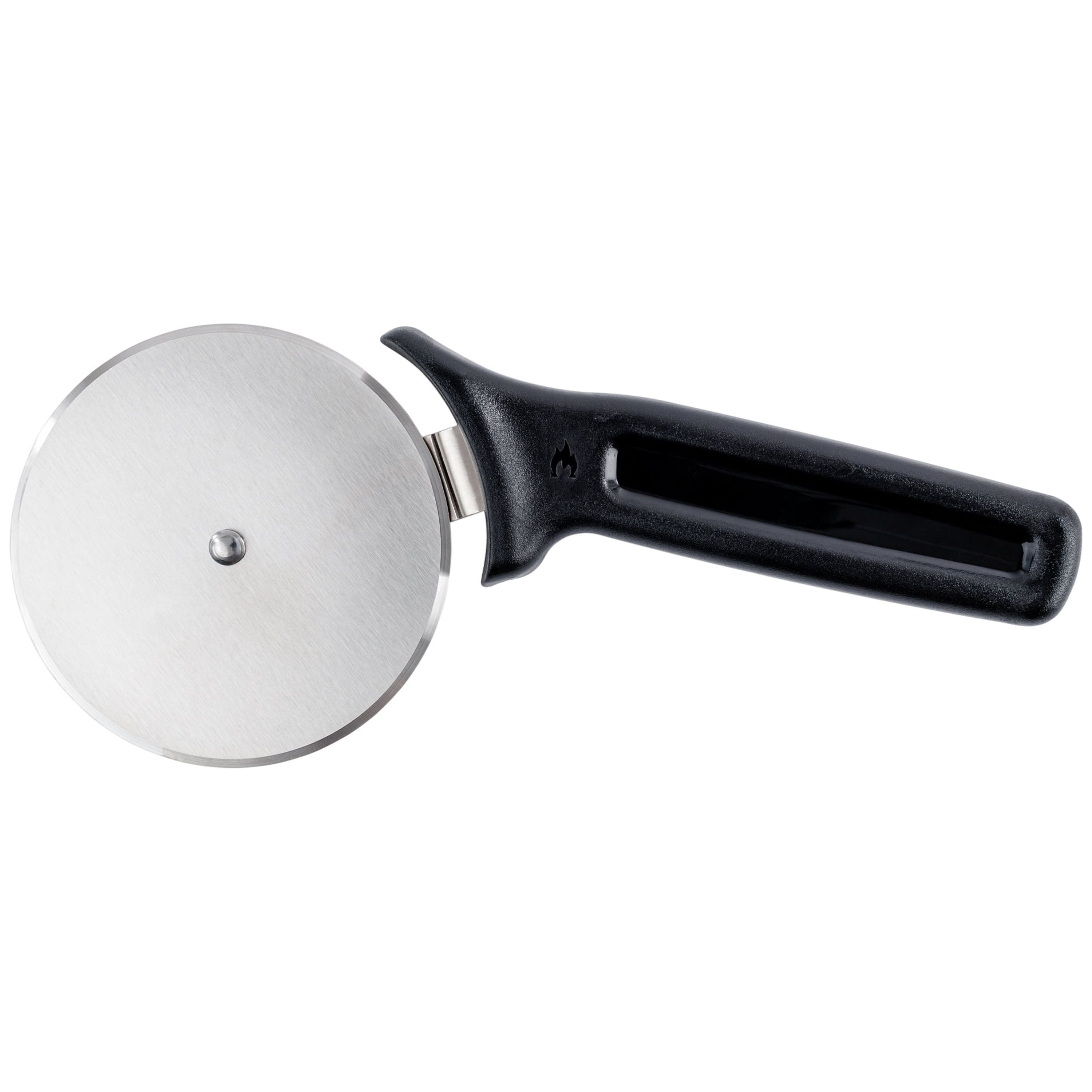 Stainless Steel Pizza Cutter with Black Handle