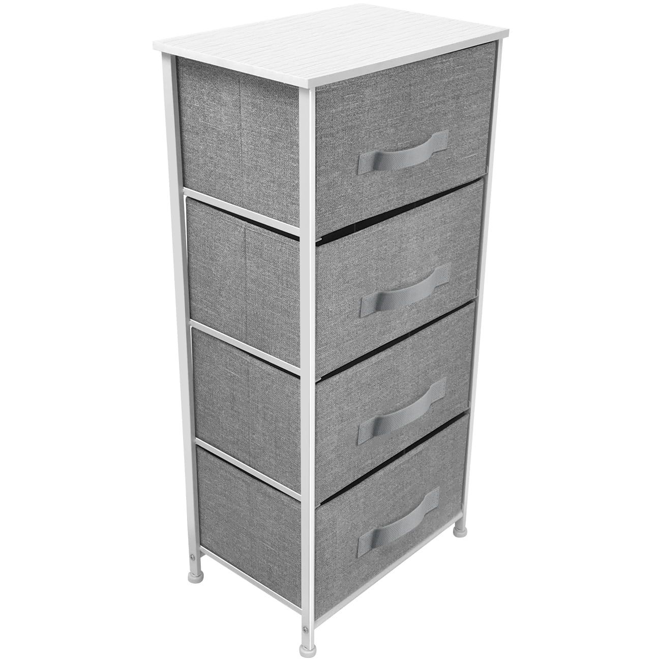 Sorbus Fusion 4-Drawer Nursery Dresser in White with Deep Soft-Close Drawers