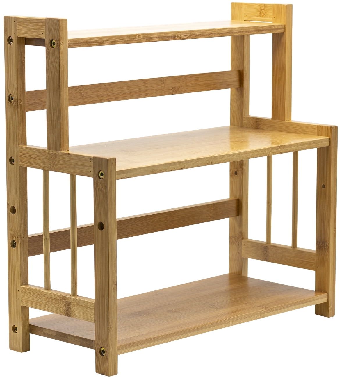 Natural Bamboo 3-Tier Countertop Organizer and Spice Rack