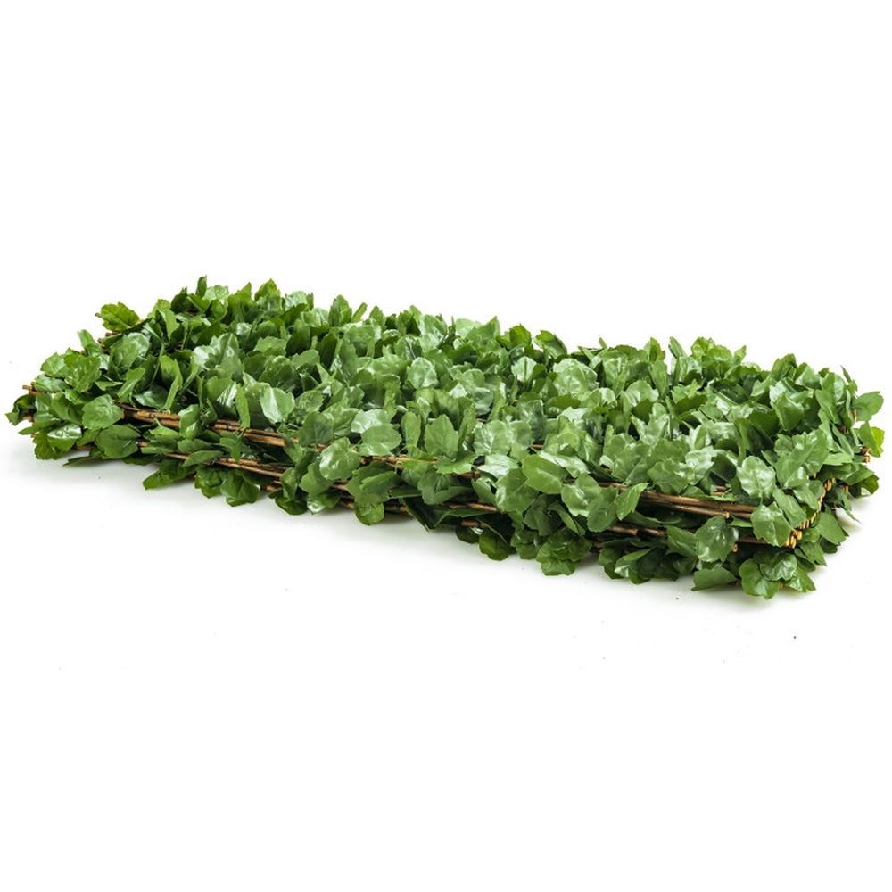 Expandable Green Faux Ivy Privacy Fence Panels