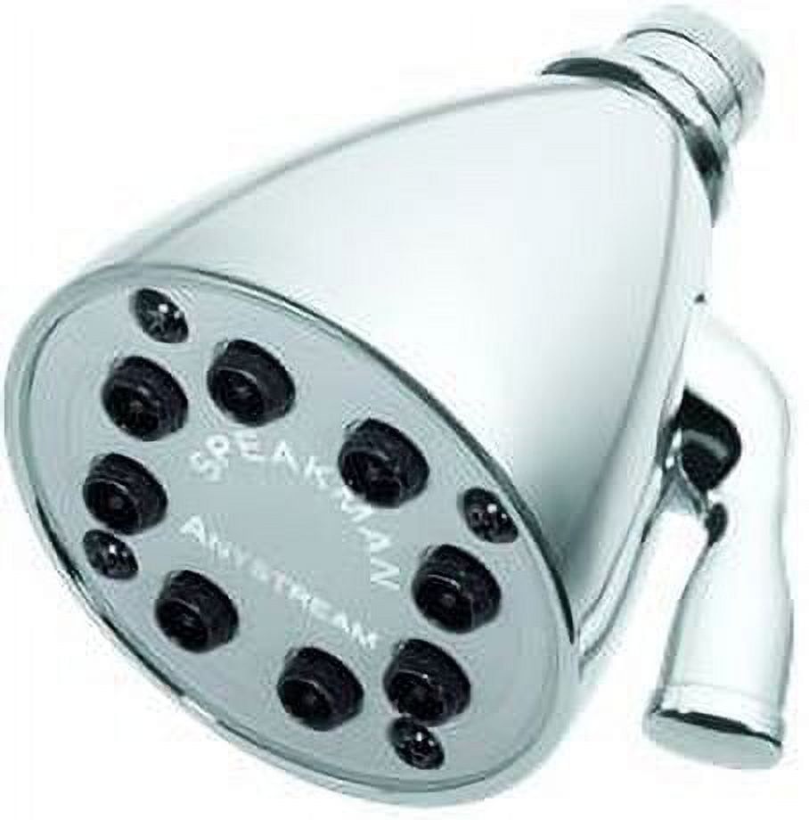 Polished Chrome Adjustable High Pressure Wall Mounted Shower Head