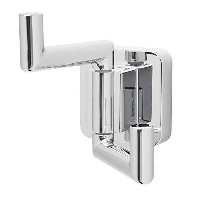 Polished Chrome Modern Brass Double Robe Hook