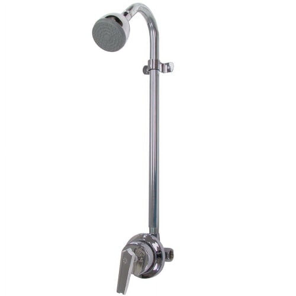 Polished Chrome Brass Wall Mounted Shower System