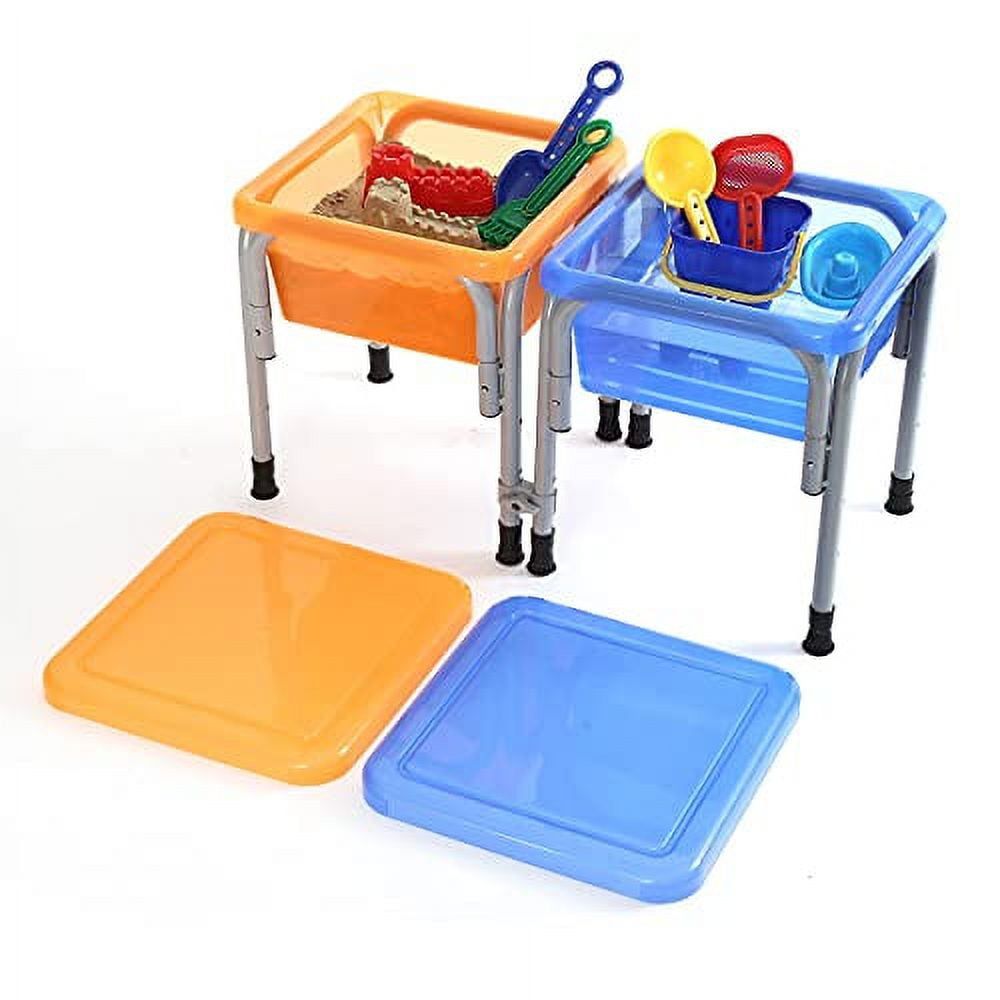 Adjustable Sensory Activity Table with Buckets and Toys