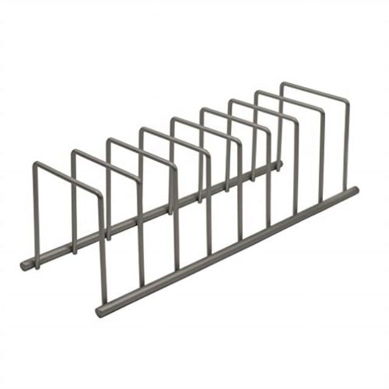 Gray Alloy Steel Kitchen Organizer Rack with 9 Shelves