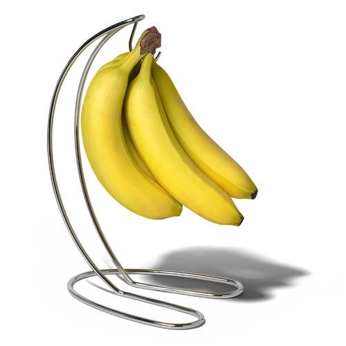 Modern Silver Steel Banana Holder Stand