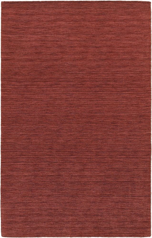 Handmade Red Wool Tufted Oriental 5' x 8' Area Rug