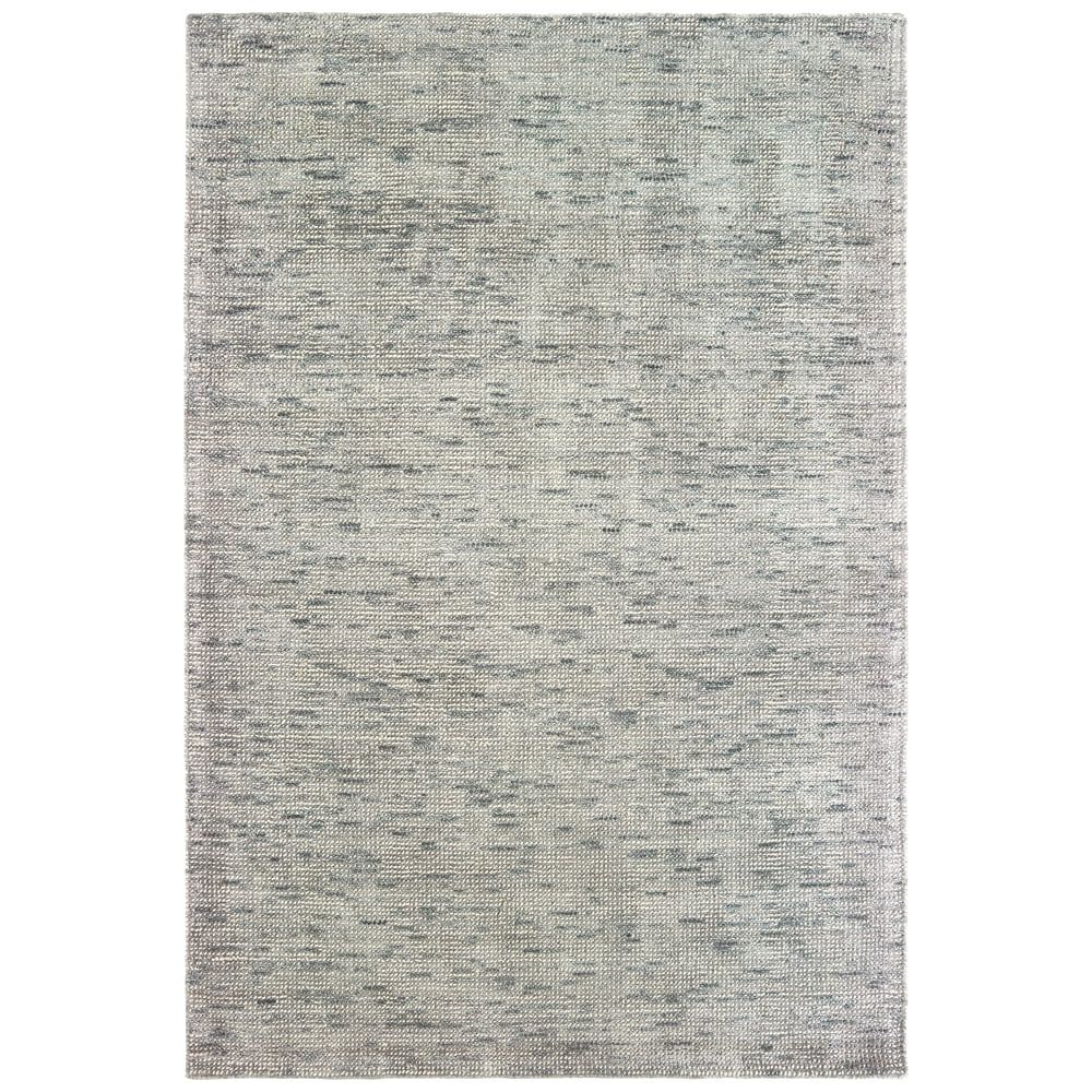 Luxurious Hand-Tufted Gray Wool & Viscose 10' x 13' Area Rug