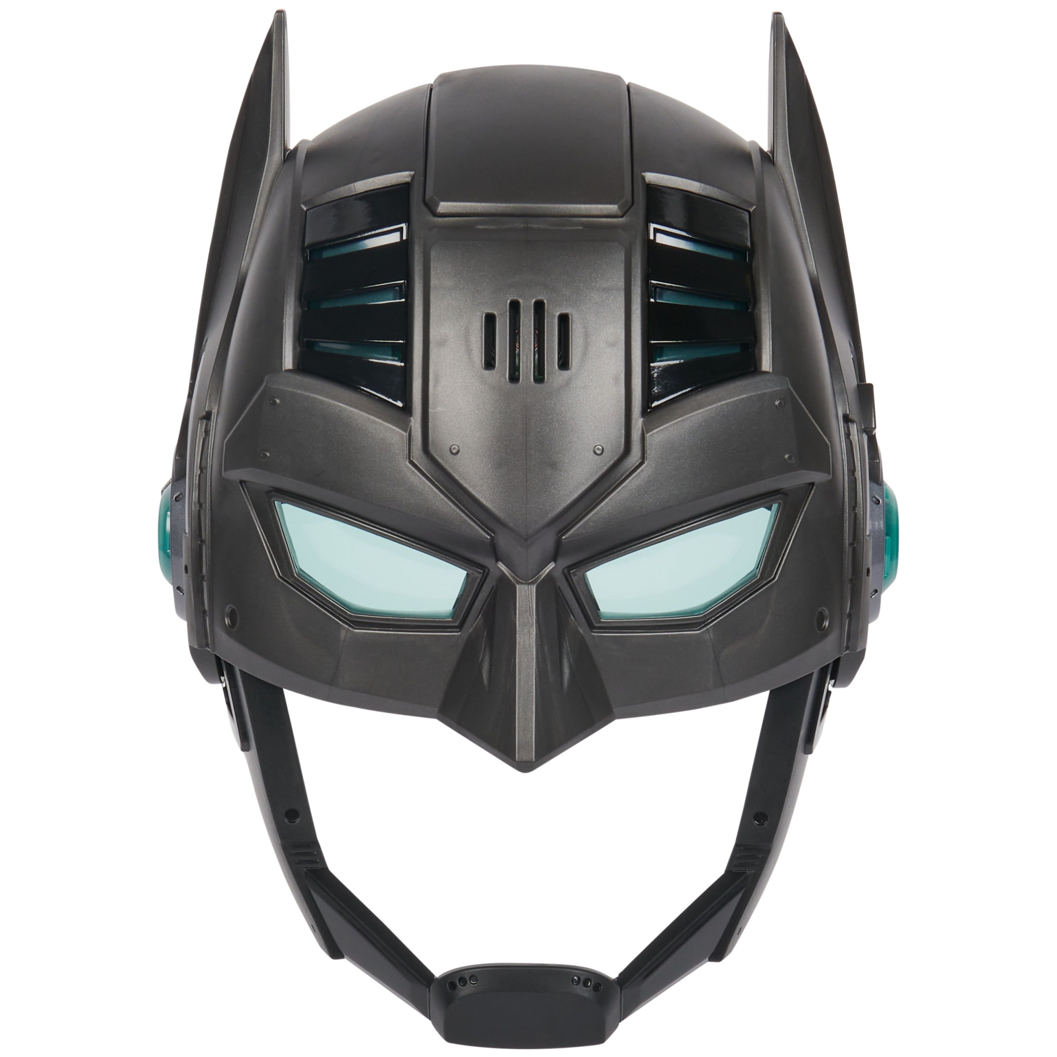 Kids Black Armor-Up Batman Mask with Visor and Lights