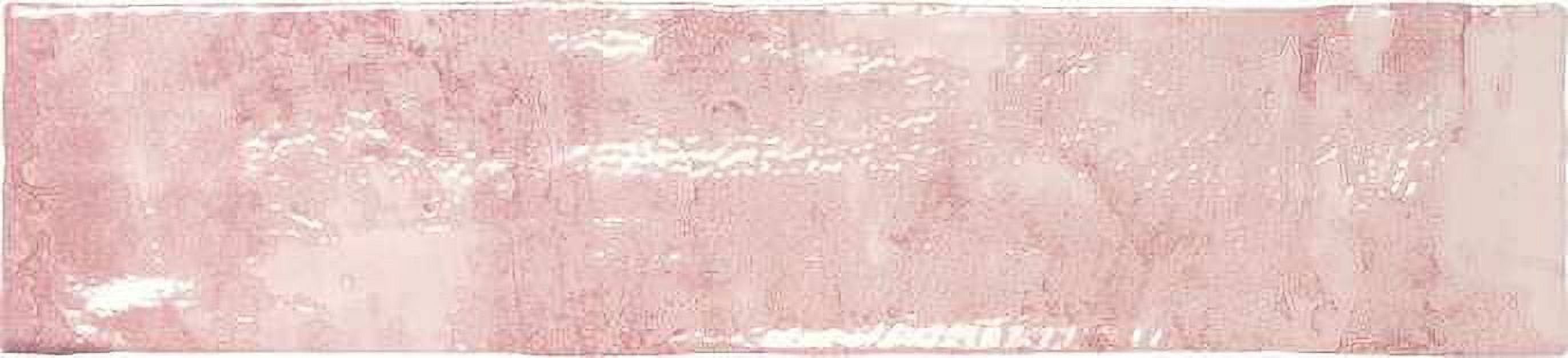 Splash Rose Pink 3" x 12" Glossy Ceramic Subway Tile