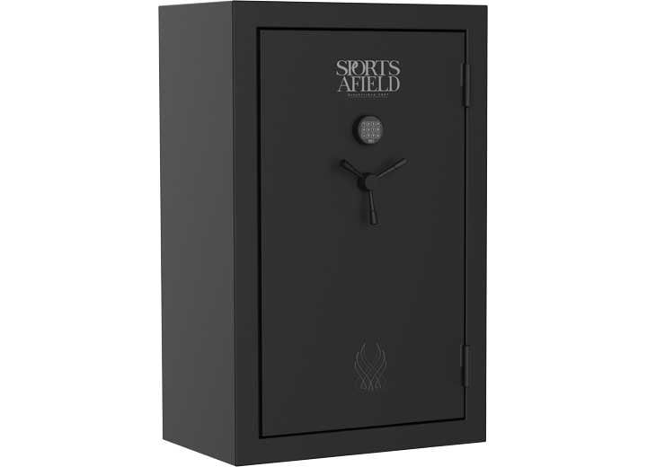 Black Industrial Steel Fireproof 64-Gun Safe with E-Lock