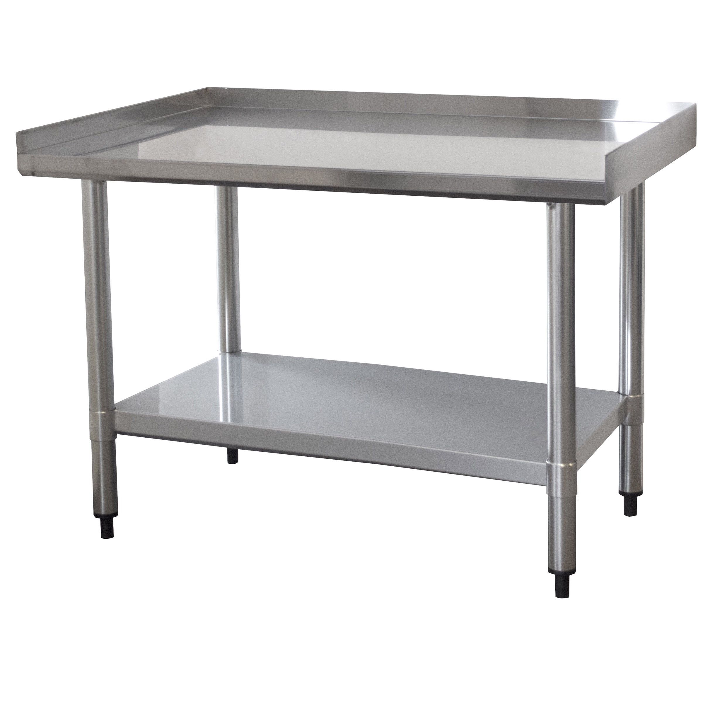 24 x 36 Inch Stainless Steel Work Table with Galvanized Shelf