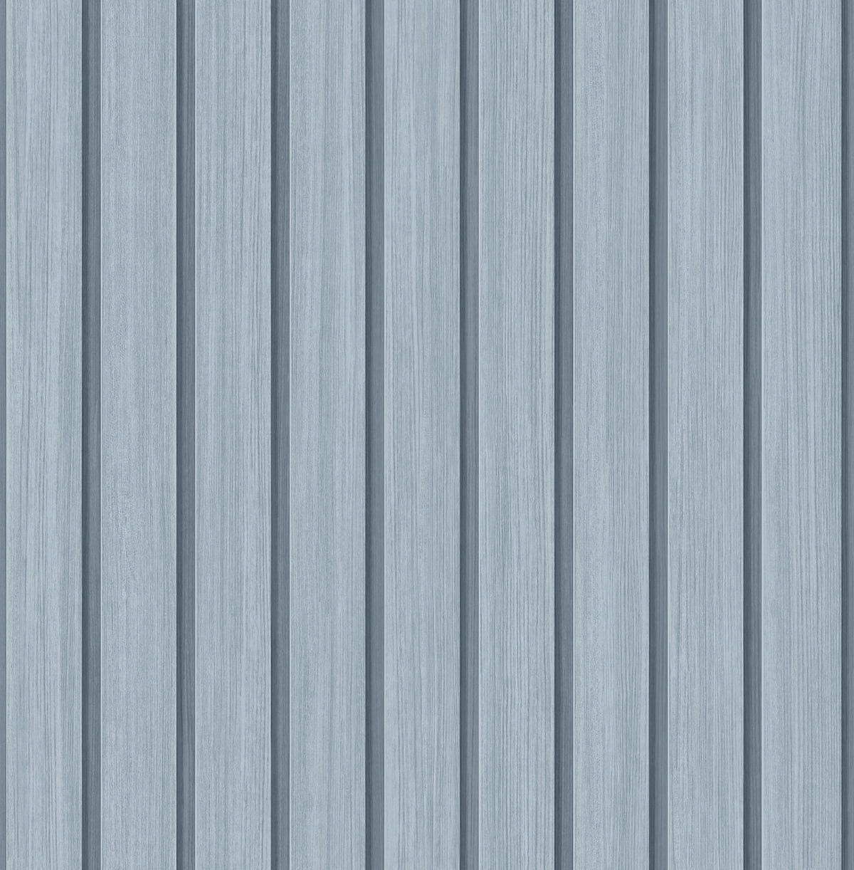 Blue Skies Faux Wood Slat Peel and Stick Wallpaper