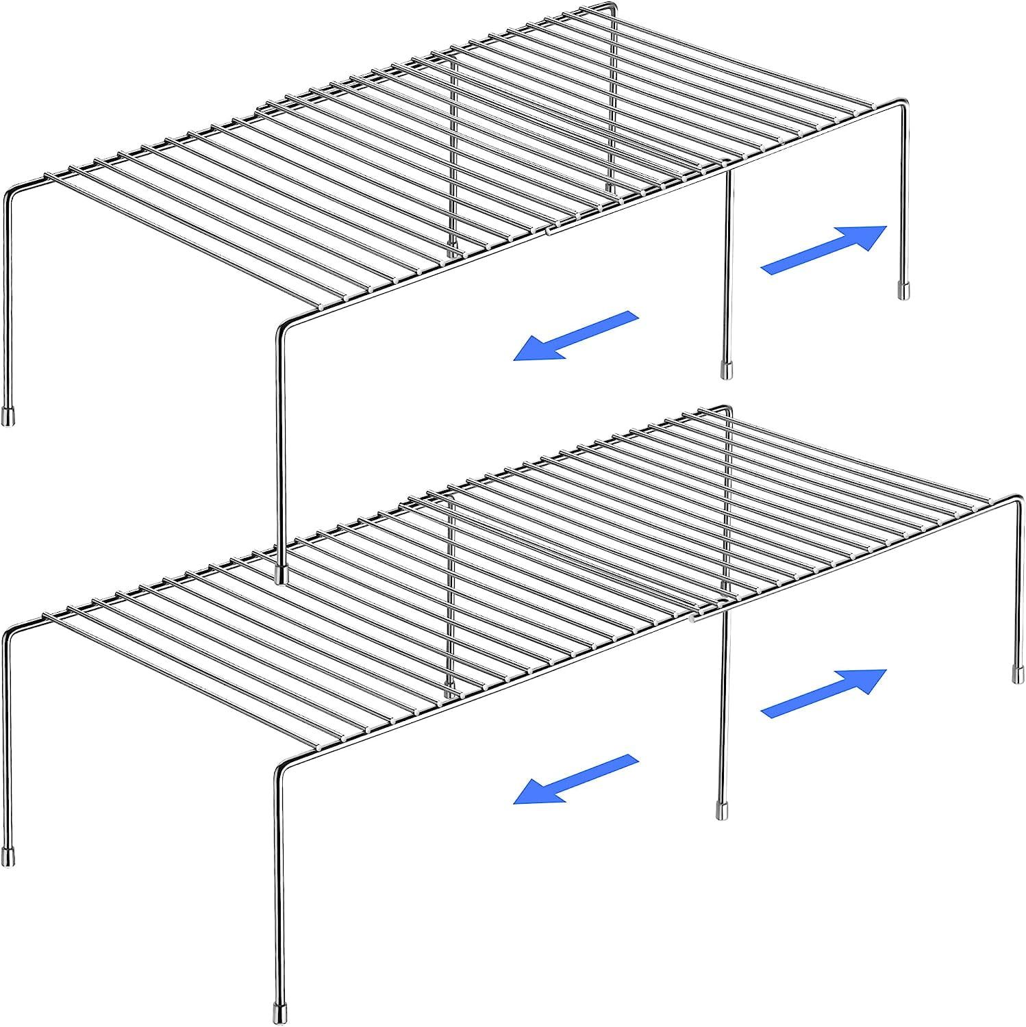 Stainless Steel Expandable Kitchen Countertop Organizer Rack