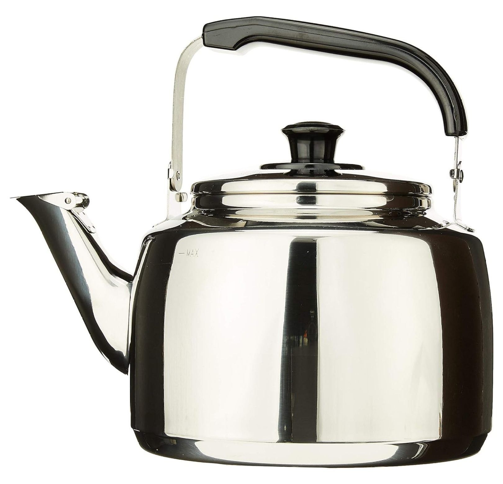 X-Large Stainless Steel Whistling Tea Kettle with Bakelite Handle