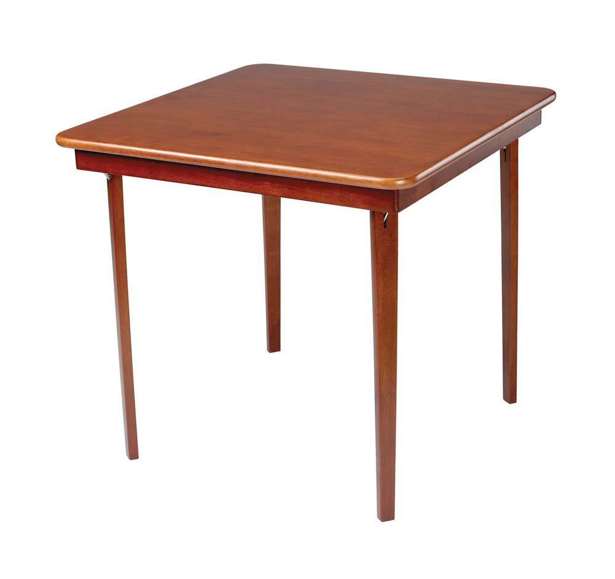 Classic Cherry Finish 36" Solid Wood Folding Card Table