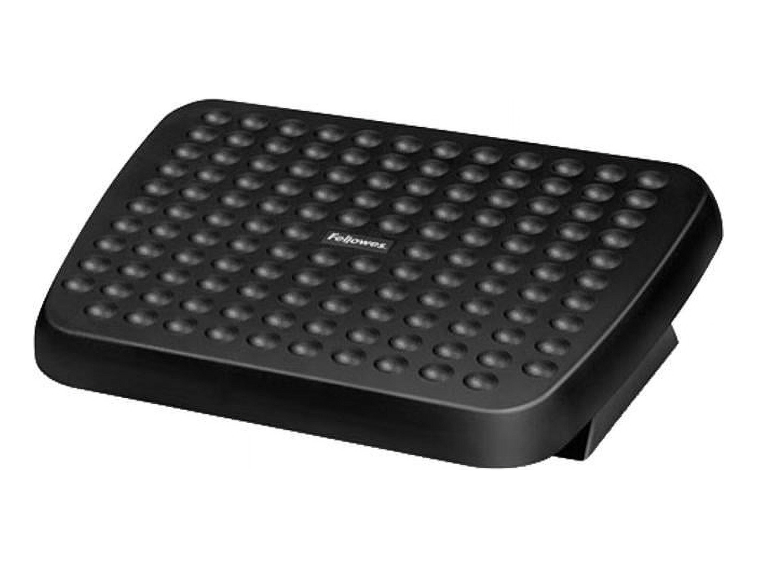 Adjustable Black Plastic Foot Rest with Textured Finish