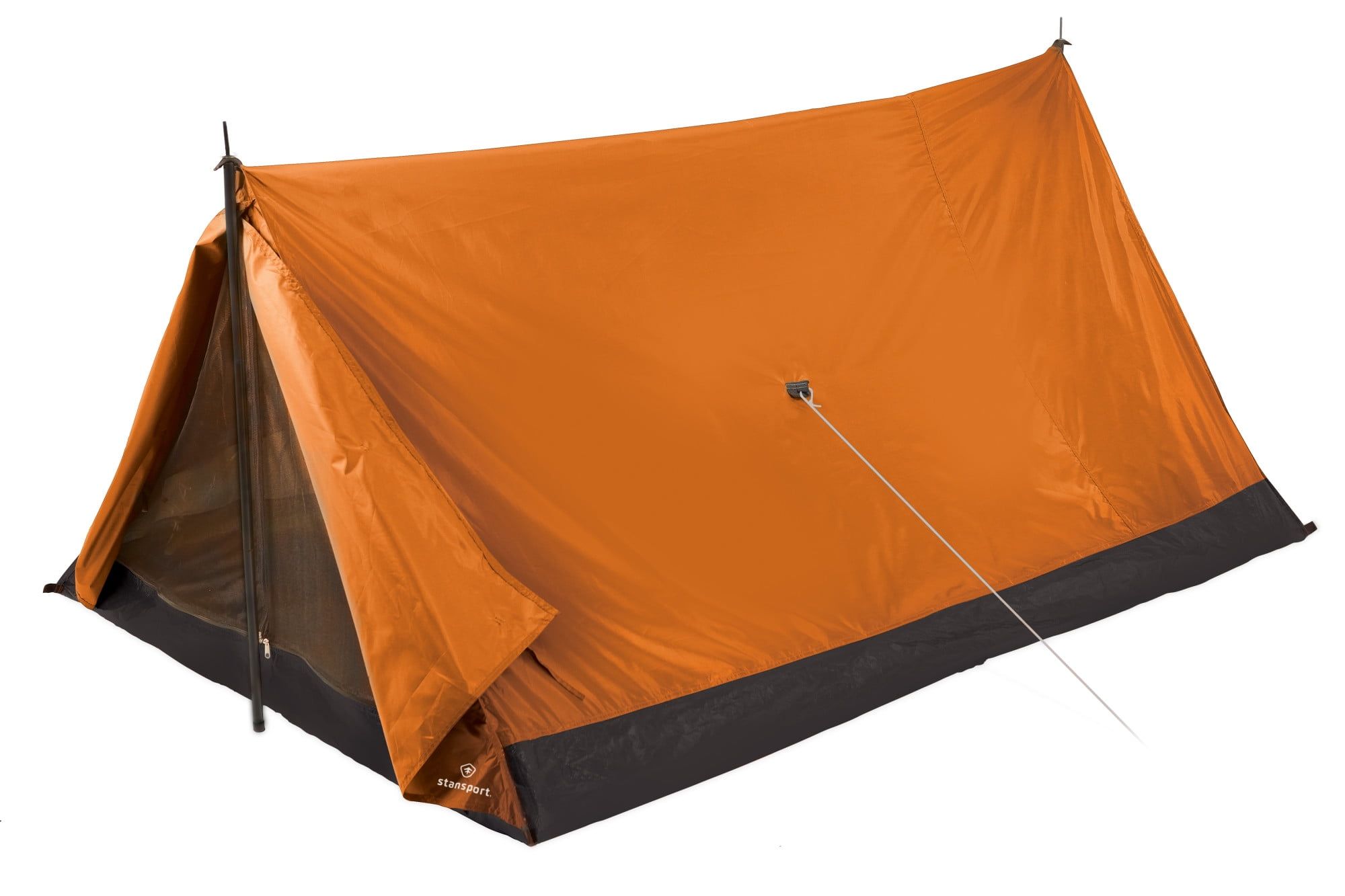 Orange 2-Person Three Season Backpacking Tent with Carry Bag