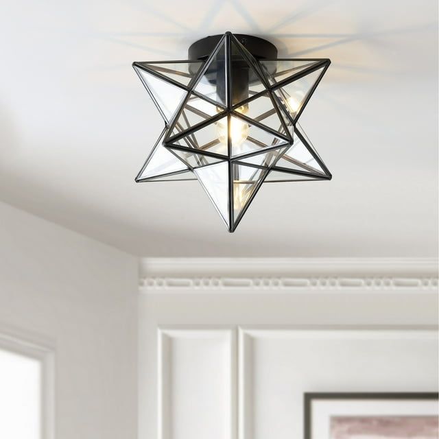 Stella 12" Moravian Star LED Flush Mount in Oil Rubbed Bronze